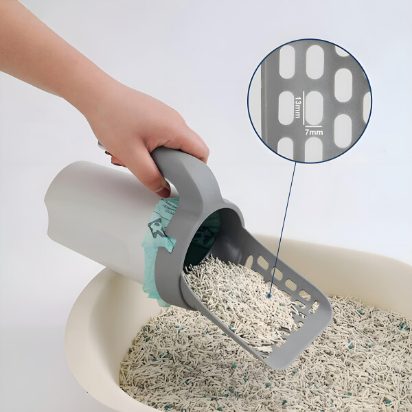 Pala Recogedora De Heces Para Arenero Baño Gato Con Bolsa Pala Recogedora De Heces Para Arenero Baño Gato Con Bolsa