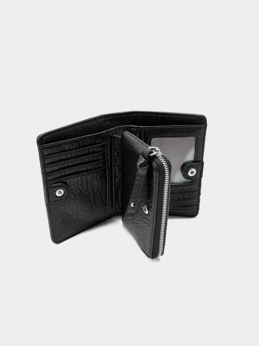 Cartera Efecto Craquelado negro