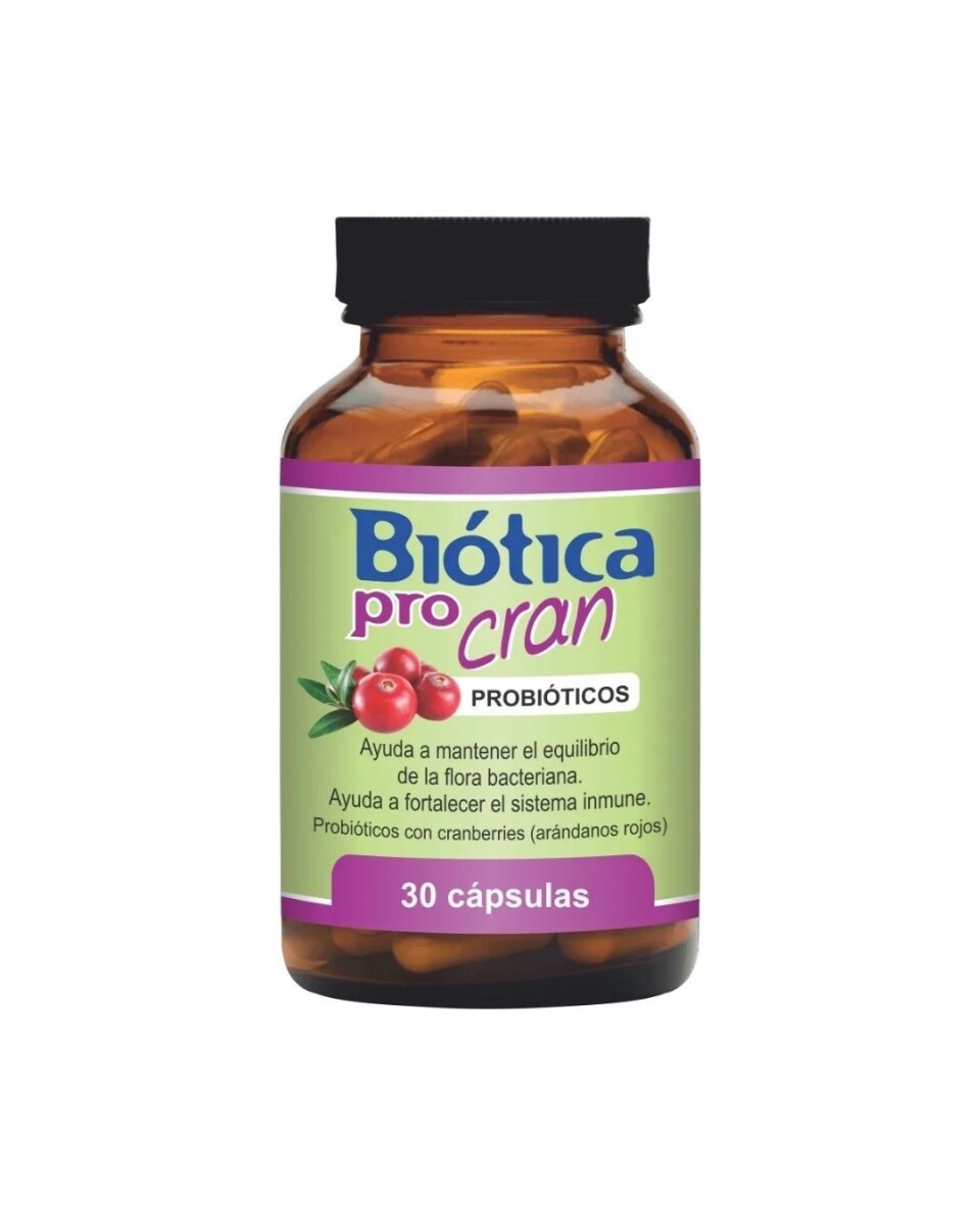 Probióticos Cranberry x 30 Cap Biótica 