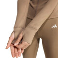 Campera de Mujer Adidas Optime Essentials We Zip Beige