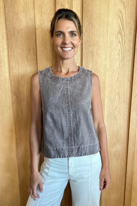 Chaleco Cadaqués Denim Tostado