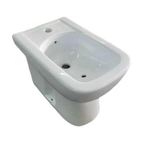 BIDET BLANCO 54.5x41.5 C/TRANSFERENCIA SIN RESBOSE - SERIE MALAWI BLANCO