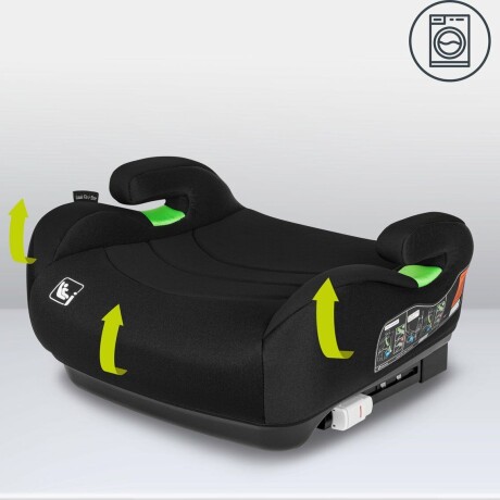 Booster con isofix 22 a 36kg Black carbon