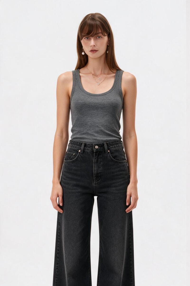 Musculosa Airi - Gris Melange Oscuro 