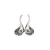 Caravanas Gota-Plata 925-Piedra Zirconia y turquesa blanca-CA3159 Conpiedra