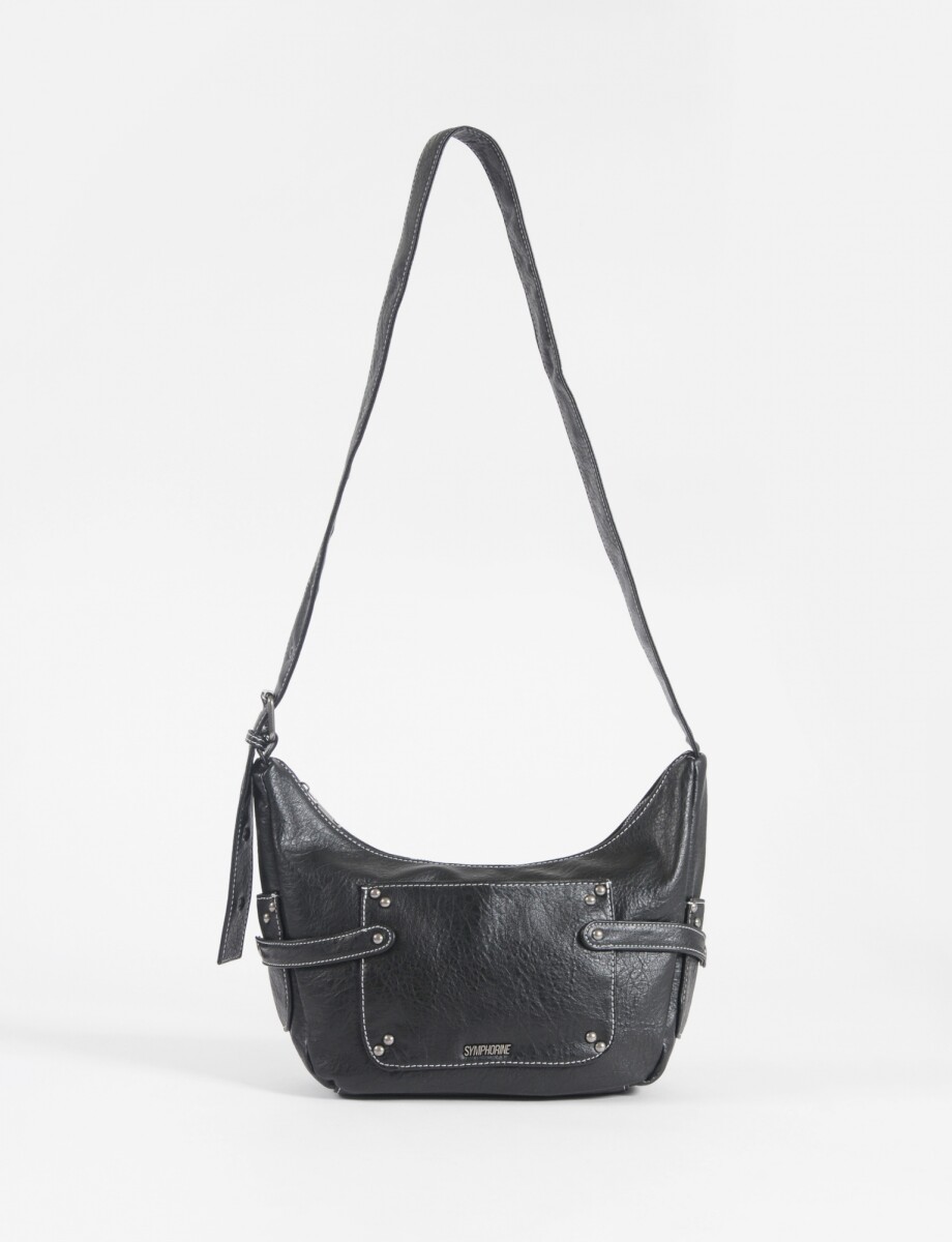 Bandolera soft bolsillo - negro 