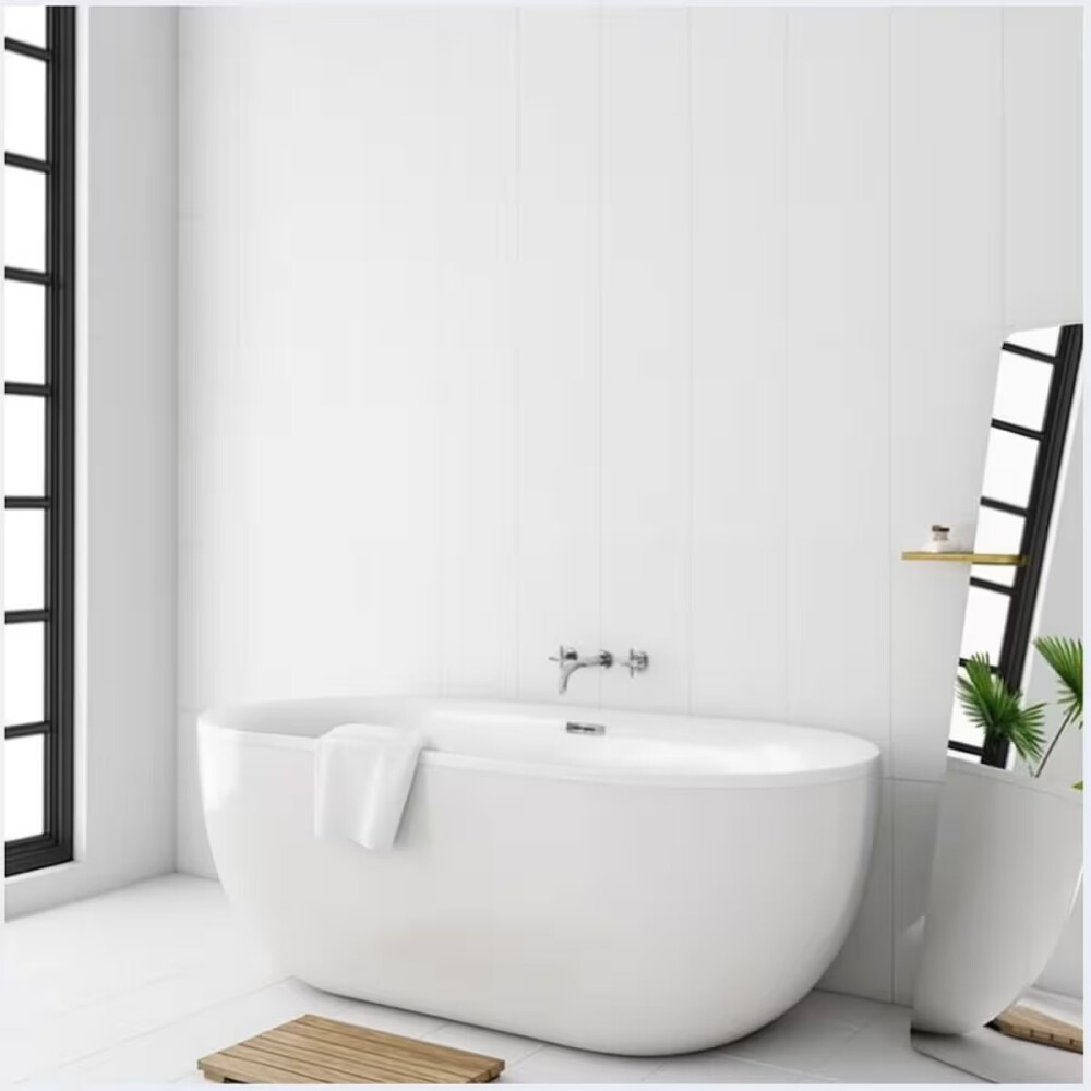 Cerámica para pared Nuvola Blanco 35x65 cm mate Cerámica Para Pared Nuvola Blanco 35x65 Cm Mate