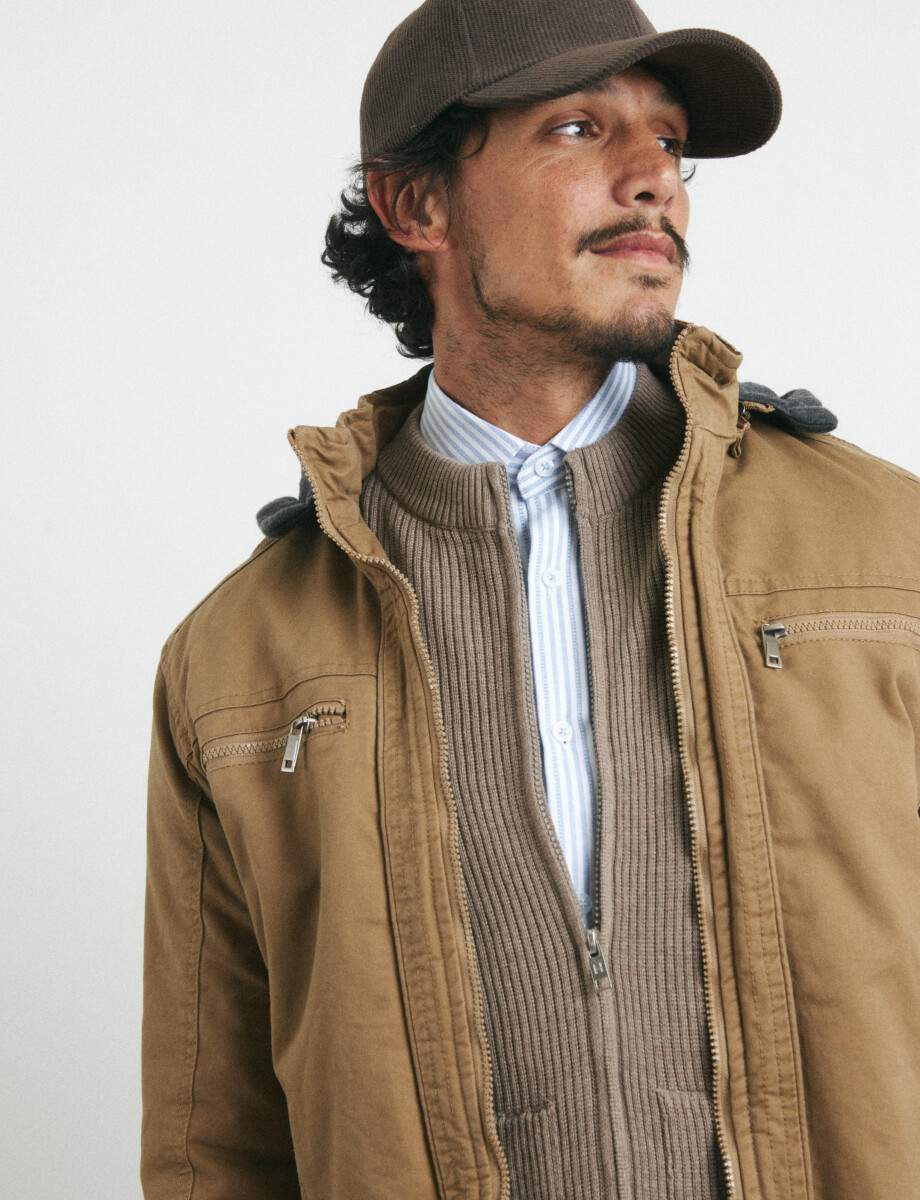 470453 CARDIGAN HARRY Tostado