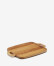 Tabla de servir grande Sardis de madera de acacia FSC 100% y ratán