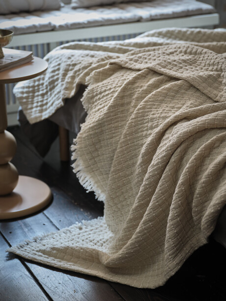Manta throw DVERGSYRE 130x170 beige Manta throw DVERGSYRE 130x170 beige