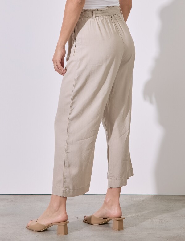 Pantalon Tencel BEIGE CLARO