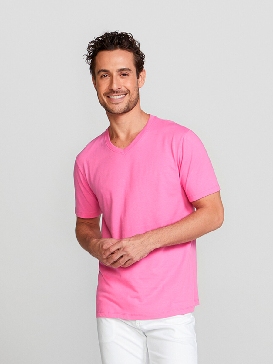 CAMISETA BÁSICA UNISSEX - ROSA 