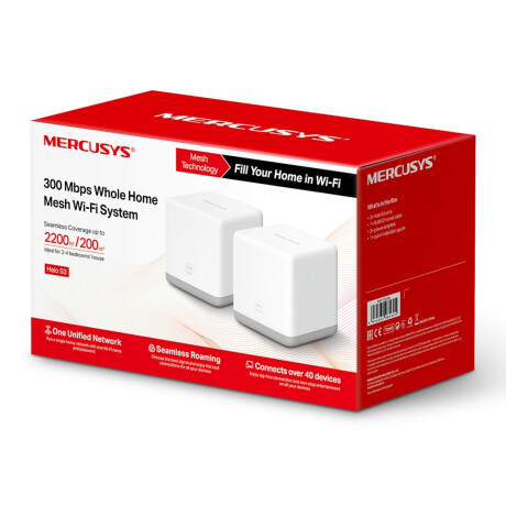 Router Mercusys Halo S3 300mbps Pack x2 001