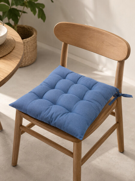 ALMOHADON SILLA LISO AZUL