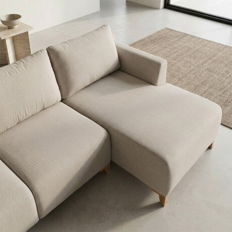 Rinconera Gino - Tela Microfibra - Chaise derecho TC 1010 (Beige)