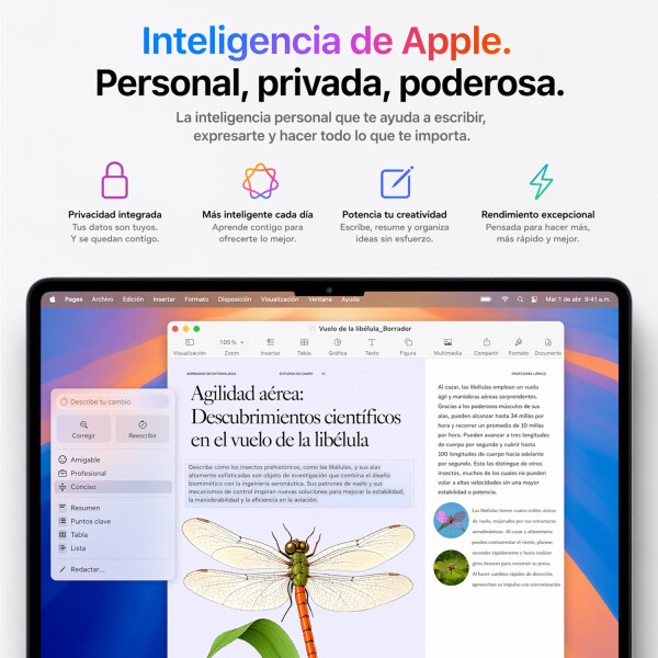 Apple Macbook Air M5 10+10, 16gb, 512gb Ssd, 15.3'' Retina PLATEADO