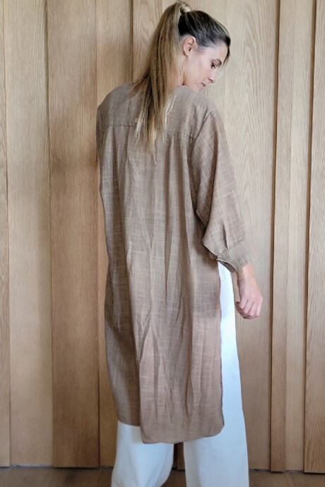 Kimono Ola Lino Camel