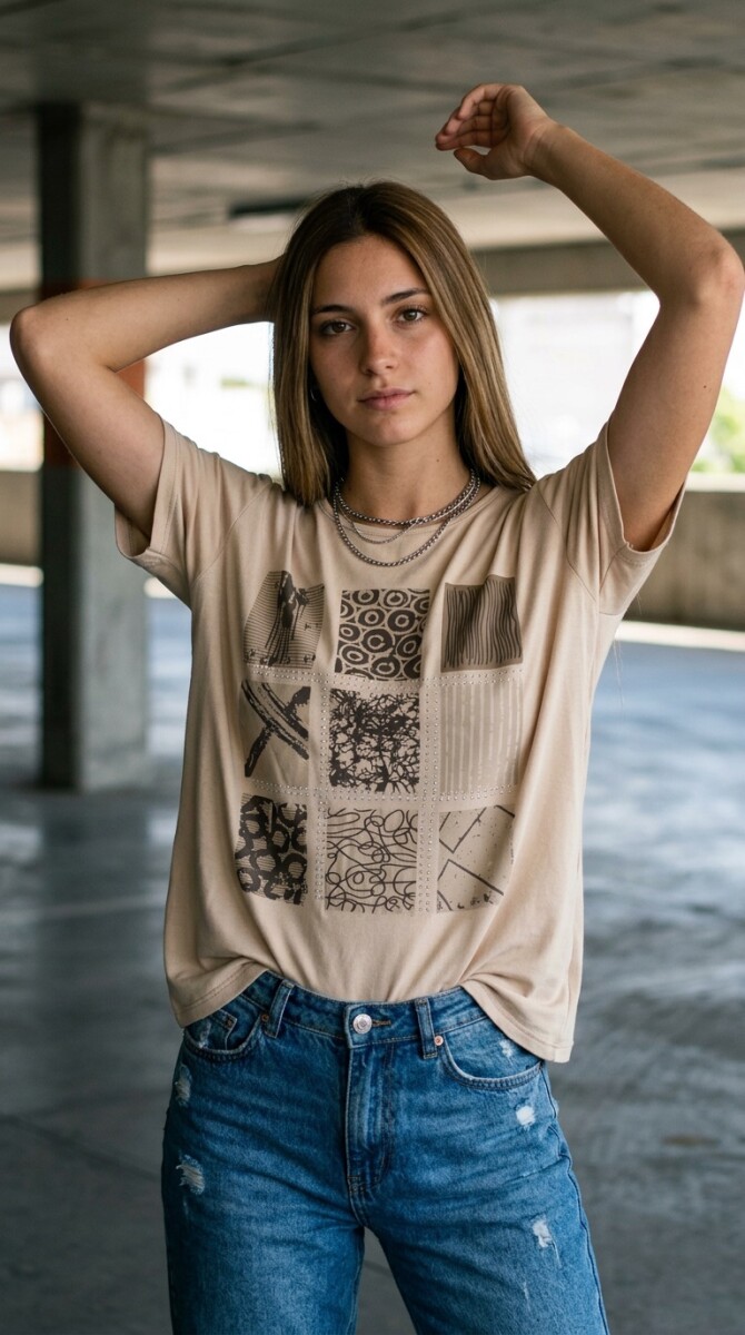 Remera Adeline - Beige 