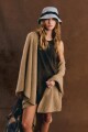 PONCHO GIRAFFE Camel