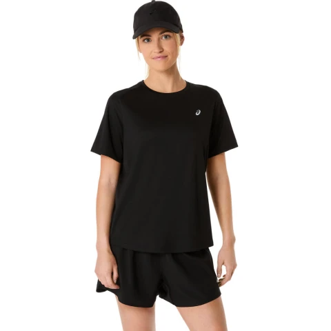 ASICS Silver Ss Top - Mujer Performance Black