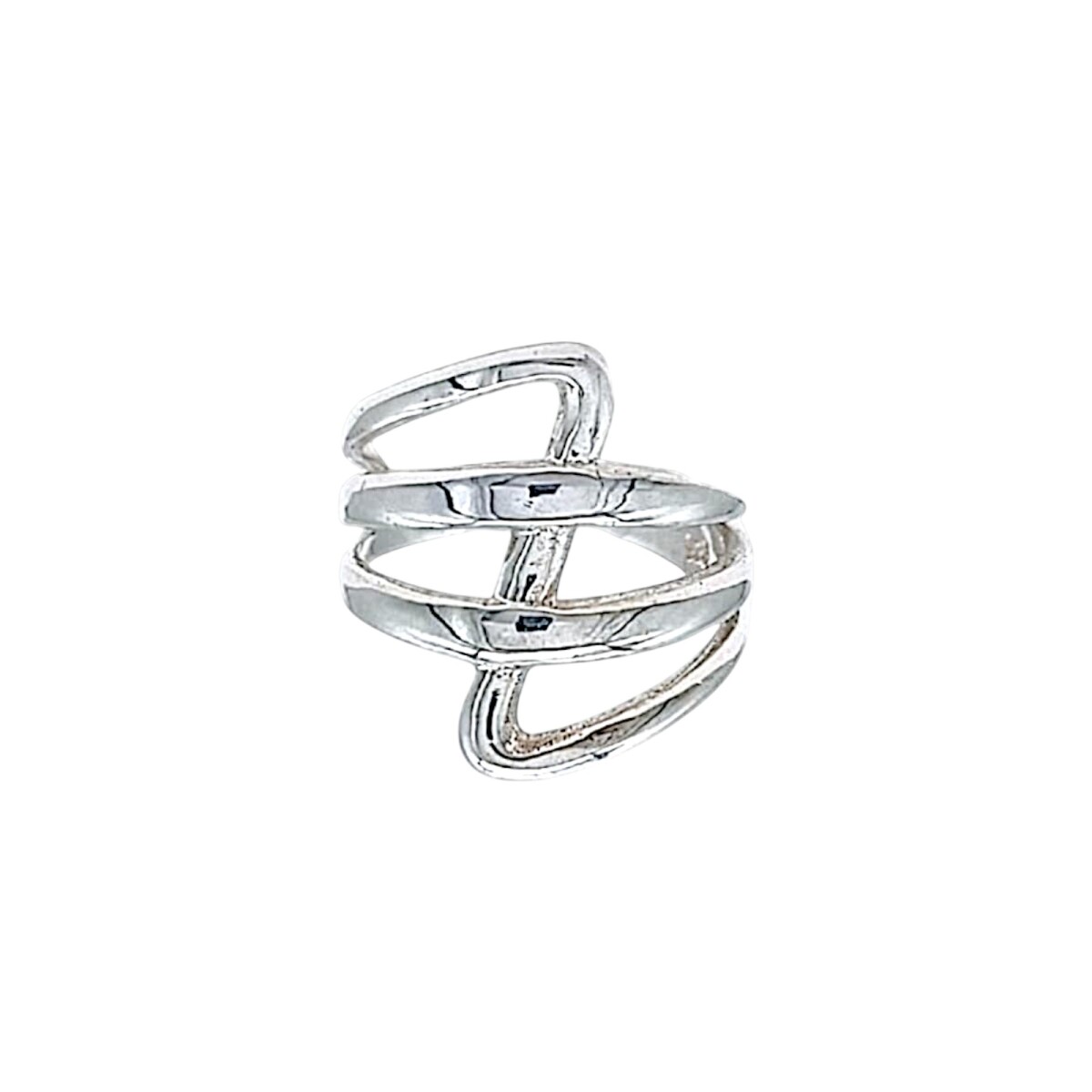 Anillo cruzado-Plata 925-Sin Piedra-AN4579 - sinpiedra 