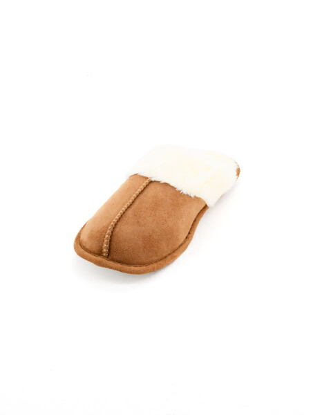 PANTUFLA TINA TOSTADO
