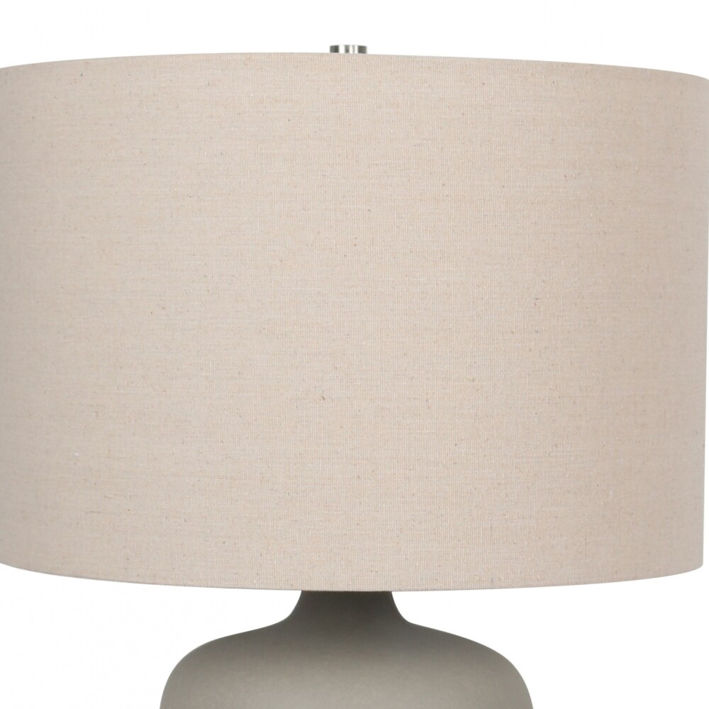 Lampara de mesa - Cerámica gris Dabor Lampara de mesa - Cerámica gris Dabor