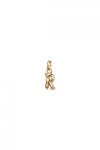 CHARM DE ALEACION DE METALES BAÑADO EN ORO DE 18 K CON FORMA DE LETRA R CON ARGOLLA Charm