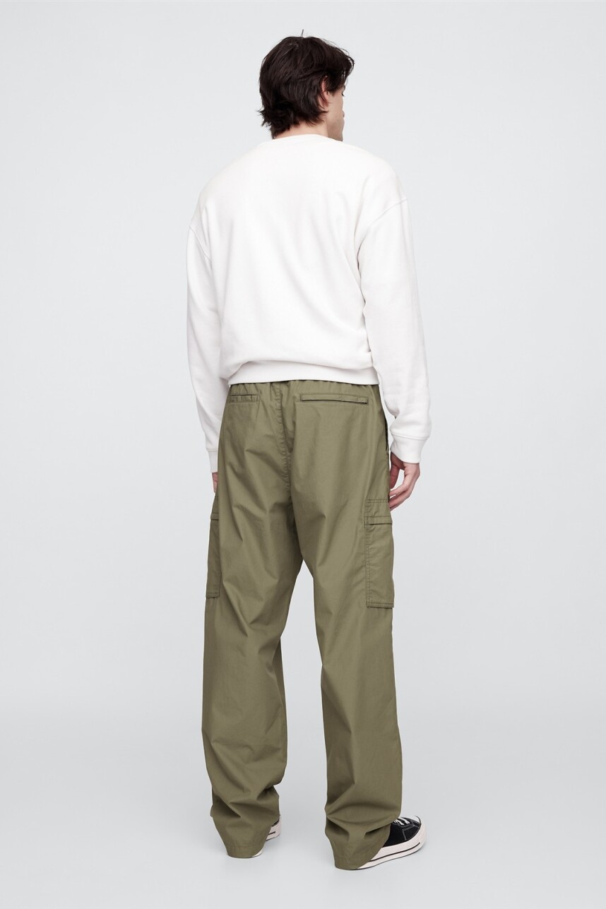 Pantalón Cargo Baggy Hombre Moss Stone