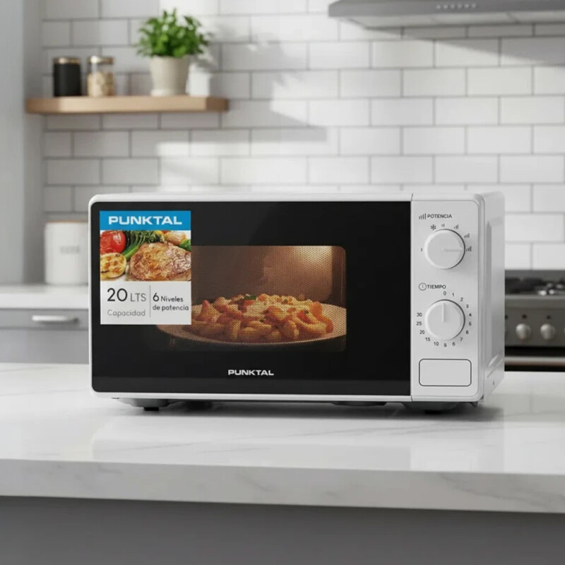 Microondas Manual Punktal Pk-2029m 700w 20l Blanco Microondas Manual Punktal Pk-2029m 700w 20l Blanco