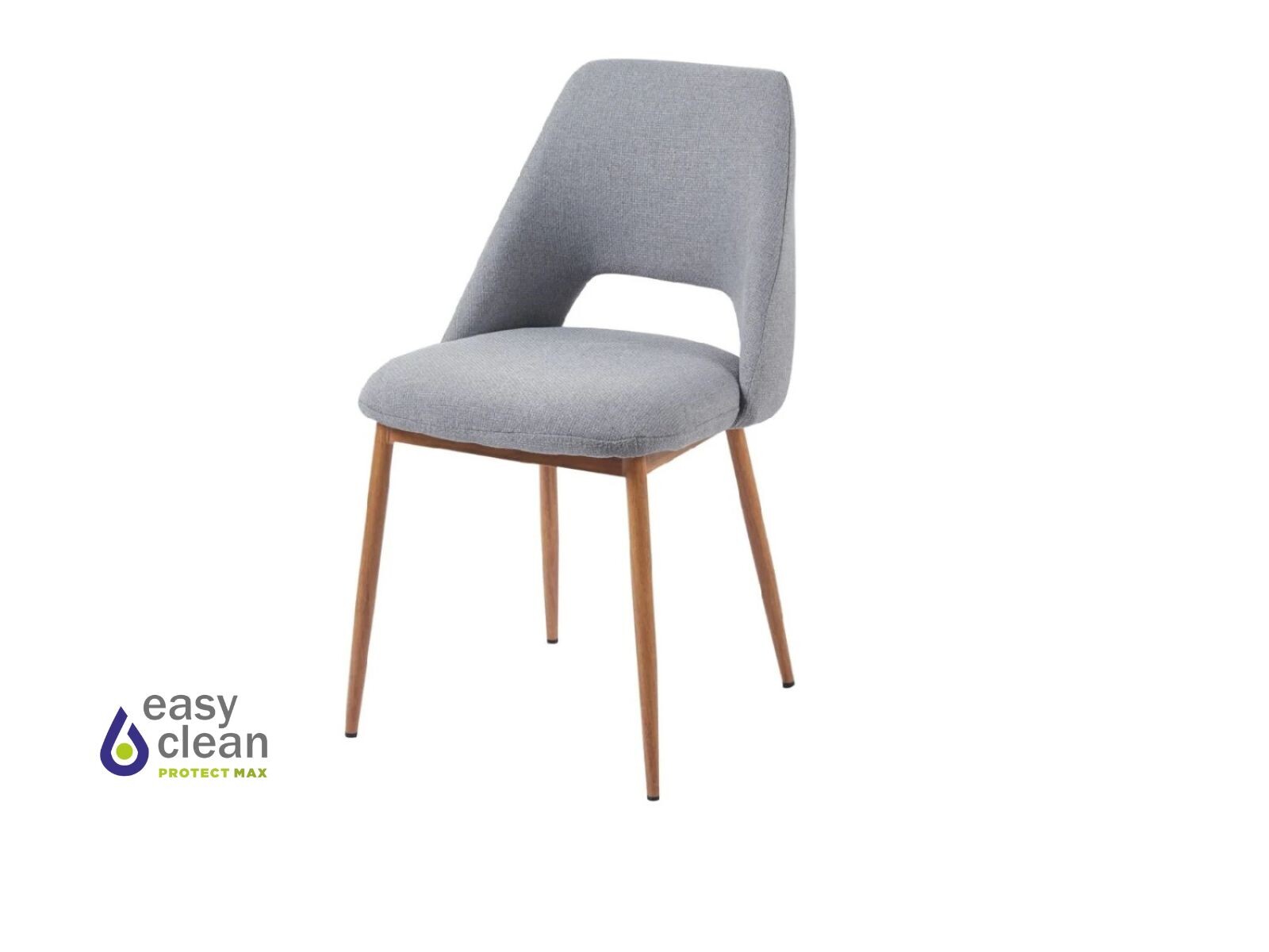 Silla de Comedor tapizada OCTAVIA - Gris 