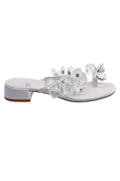 SANDALIA TANZANITE Blanco