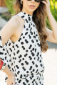 BLUSA C057I/25 HALTER CON LAZO Blanco