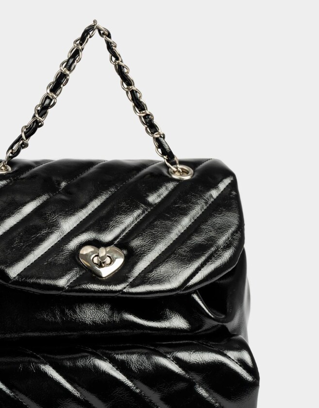 Mochilas Urbanas Puffy Mochila Puffy Con Solapa - Negro