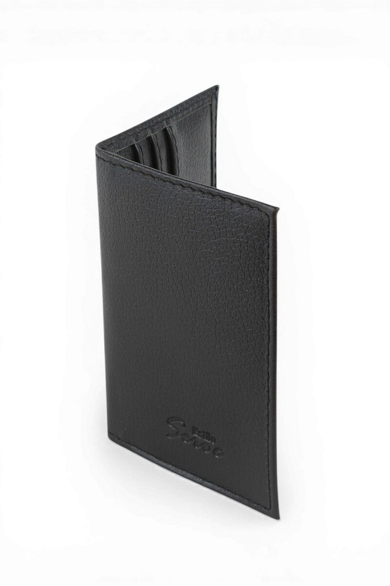 Porta documentos con visor Negro