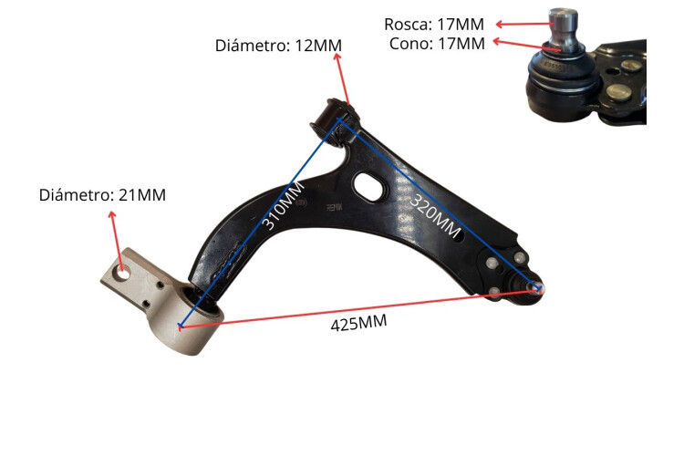Parilla De Suspension Delantera Ford Fiesta/Ecosport 05-14 Der Parilla De Suspension Delantera Ford Fiesta/Ecosport 05-14 Der
