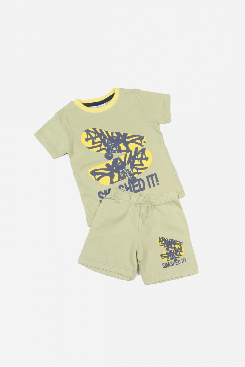 Conjunto de niño VERDE CLARO