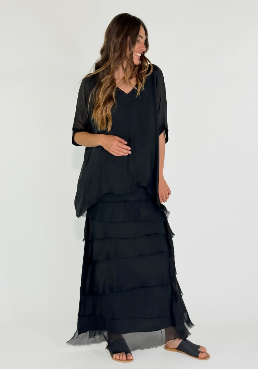 POLLERA GIULIANA - NEGRO 