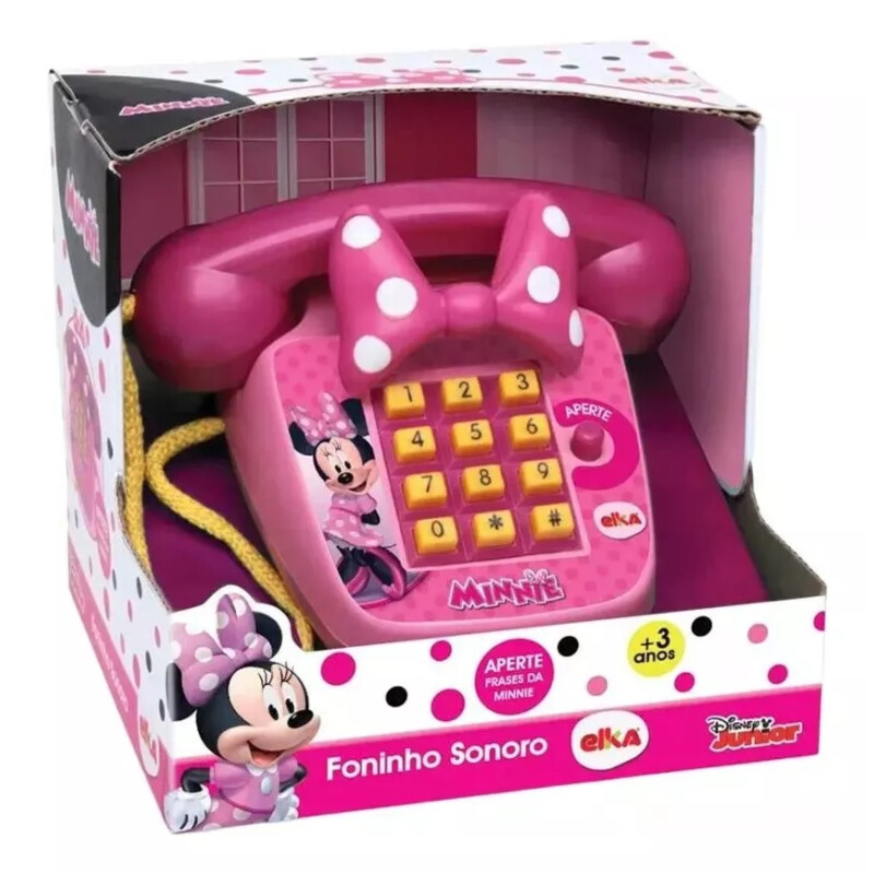 Teléfono De Juguete Elka Minnie Con Sonidos Teléfono De Juguete Elka Minnie Con Sonidos