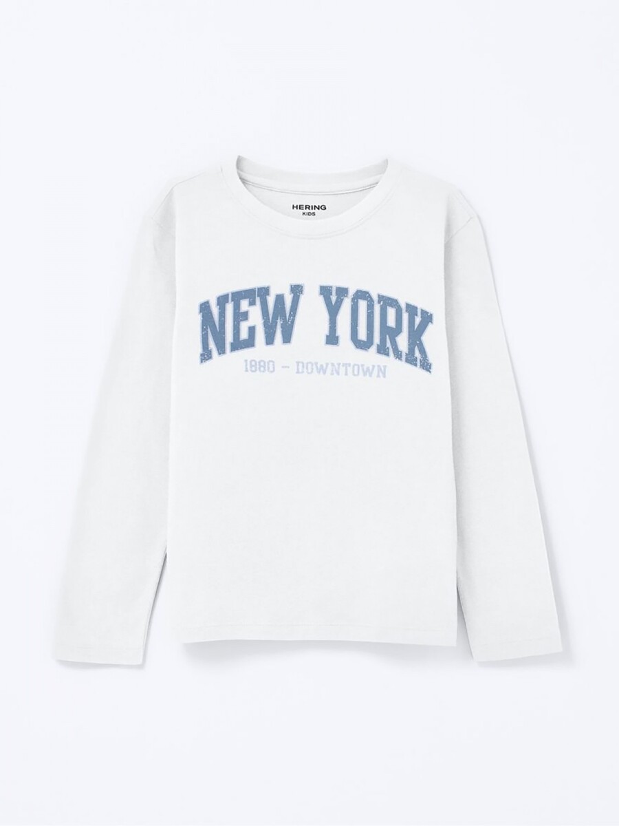CAMISETA INFANTIL CON ESTAMPA - BLANCO 