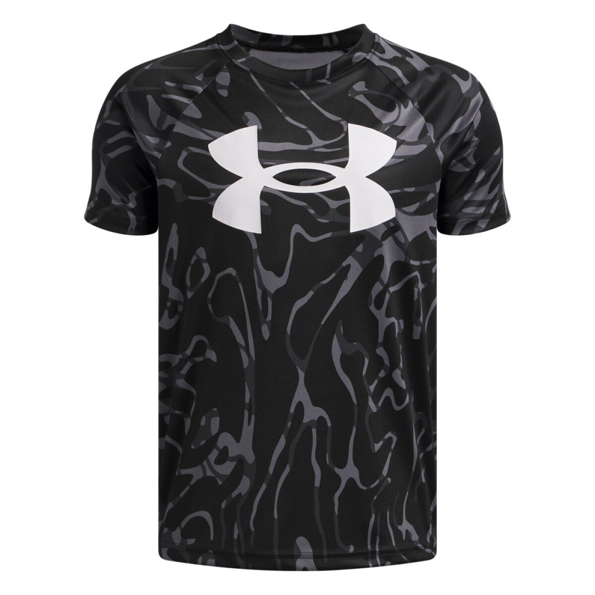 UA Tech BL Printed SS-RED - BLK-022 