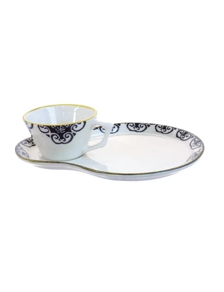 PLATO CON TAZA 26.5x20.5CM NAZEN NEGRO PLATO CON TAZA 26.5x20.5CM NAZEN NEGRO