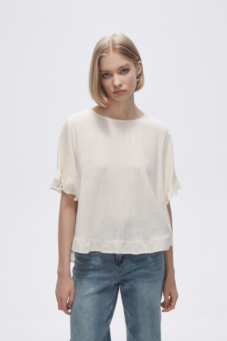 Blusa Abbas Marfil / Off White