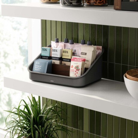 ORGANIZADOR PLASTICO-RECICLADO-Y-MADERA NEGRO BELLWOOD PACKET
