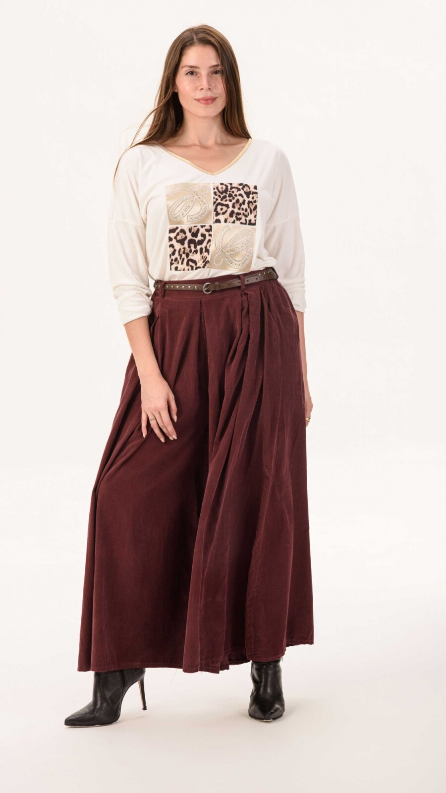 Pantalón Darek bordo