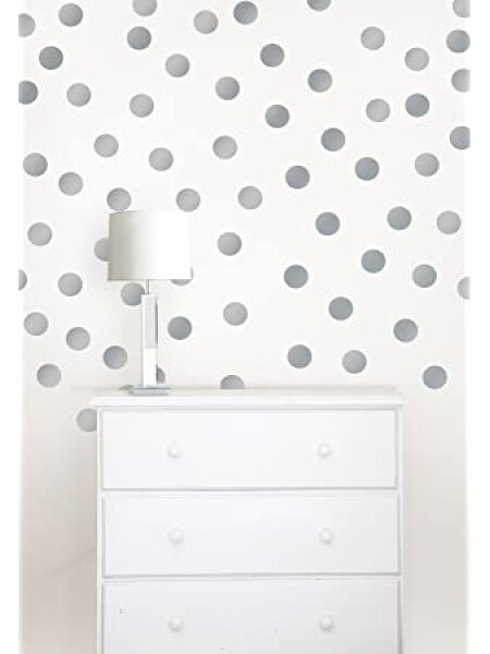 WALLPOPS METALLIC SILVER CONFETTI N/A