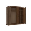 Ropero Mexicano 4 Puertas Curvo Nogal 100% Madera Ropero Mexicano 4 Puertas Curvo Nogal 100% Madera