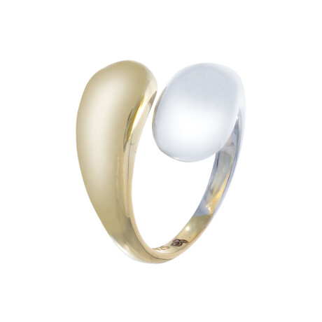 Anillo de plata 925 con baño de oro amarillo. Anillo de plata 925 con baño de oro amarillo.