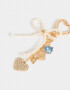 Bijouterie Vs Moño Llavero Y Bag Charm De Corazón - Dorado