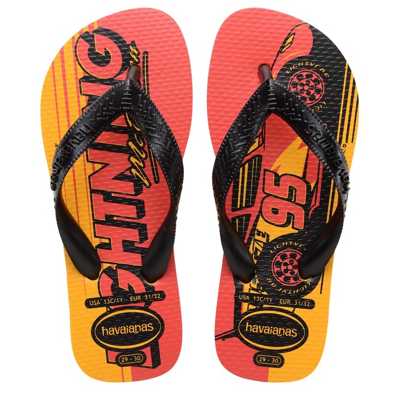 Ojotas Havaianas Kids Cars Amarillo